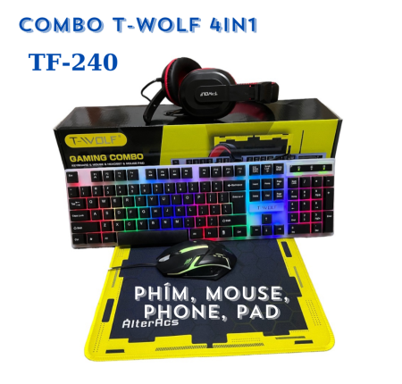 COMBO T-WOLF GAMING TF-240 4-IN-1