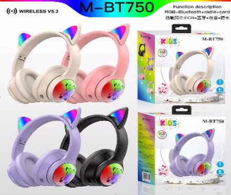 M-BT750 cat-ear headphones