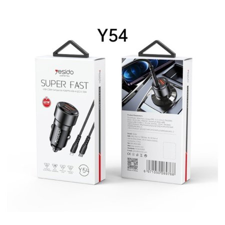 Y54 60W Fast Charging Charger Adapter
