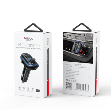 Y44 Bluetooth To FM Convert Car Charger