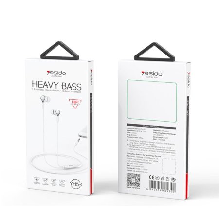 YH53 3.5mm Plastic In-ear Wired Earphone