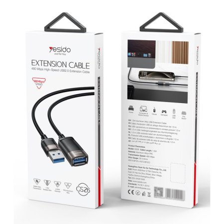 GS26 Male USB to Female USB USB Cable Extender