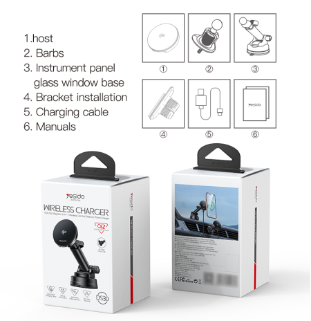 DS30 15W Wireless Fast Charging Magnetic Phone Holder