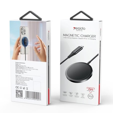 Yesido DS21 15W Detachable Magnetic Wireless Charger