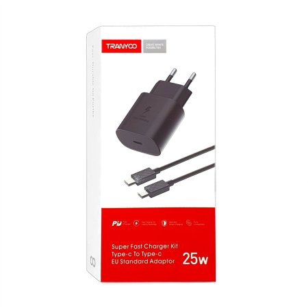 25W SUPER FAST CHARGING KIT - Black