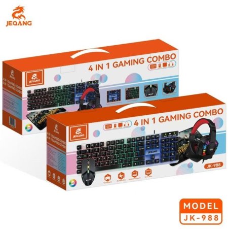 JEQANG JK-988 RGB Backlit Gaming Combo <br> <span class='text-color-warm'>سيتوفر قريباً</span>