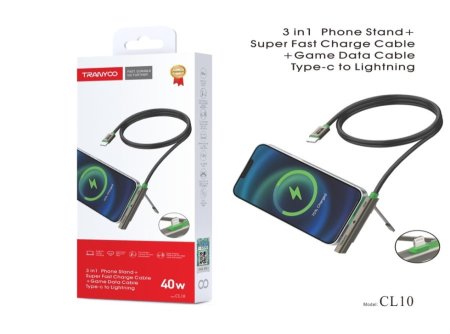 TRANYOO T-CC10 Fast Charging Cable 240W <br> <span class='text-color-warm'>سيتوفر قريباً</span>