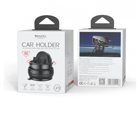 C272 360 Horizontal And Vertical Car Phone Holder <br> <span class='text-color-warm'>سيتوفر قريباً</span>