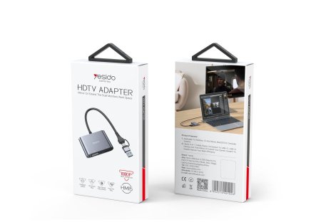HM15 USB/TC to HDMI or VGA Laptop Screen Splitter