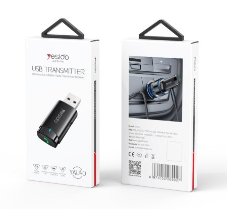 YAU40 Bluetooth To 3.5mm AUX Adapter