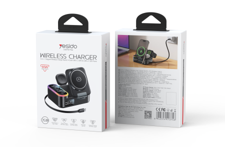 YESIDO DS38 8-IN-1 MAGNETIC WIRELESS CHARGING STATION <br> <span class='text-color-warm'>سيتوفر قريباً</span>