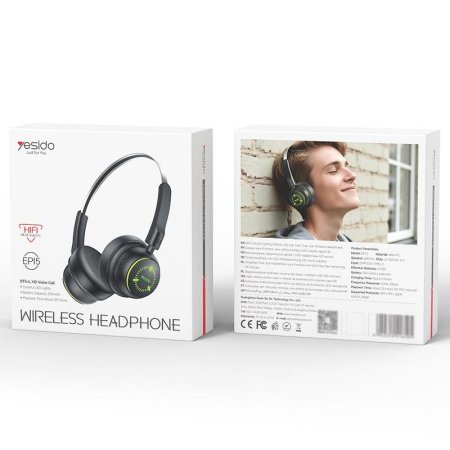 Yesido EP15 Wireless Bluetooth Headphones <br> <span class='text-color-warm'>سيتوفر قريباً</span>