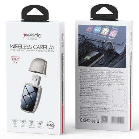Yesido KM29 Wired to Wireless CarPlay <br> <span class='text-color-warm'>سيتوفر قريباً</span>