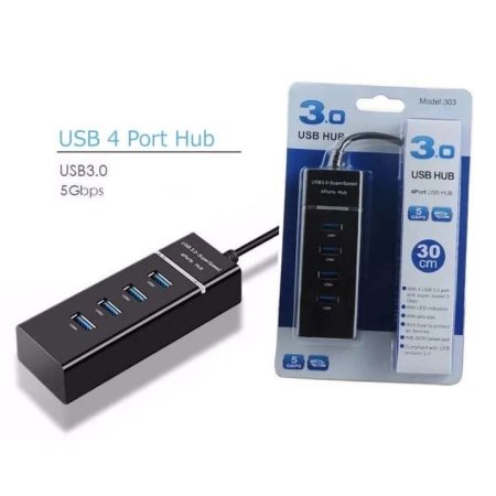 USB 3.0 Hub With 4 Ports 30CM <br> <span class='text-color-warm'>سيتوفر قريباً</span>